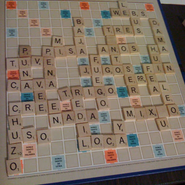 scrabble board